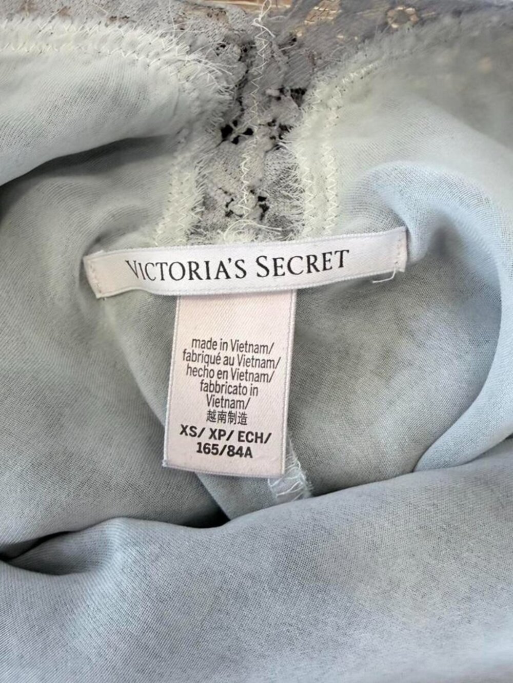 Victoria's Secret Women's Grey and Blue Dress - Picture 3 of 3